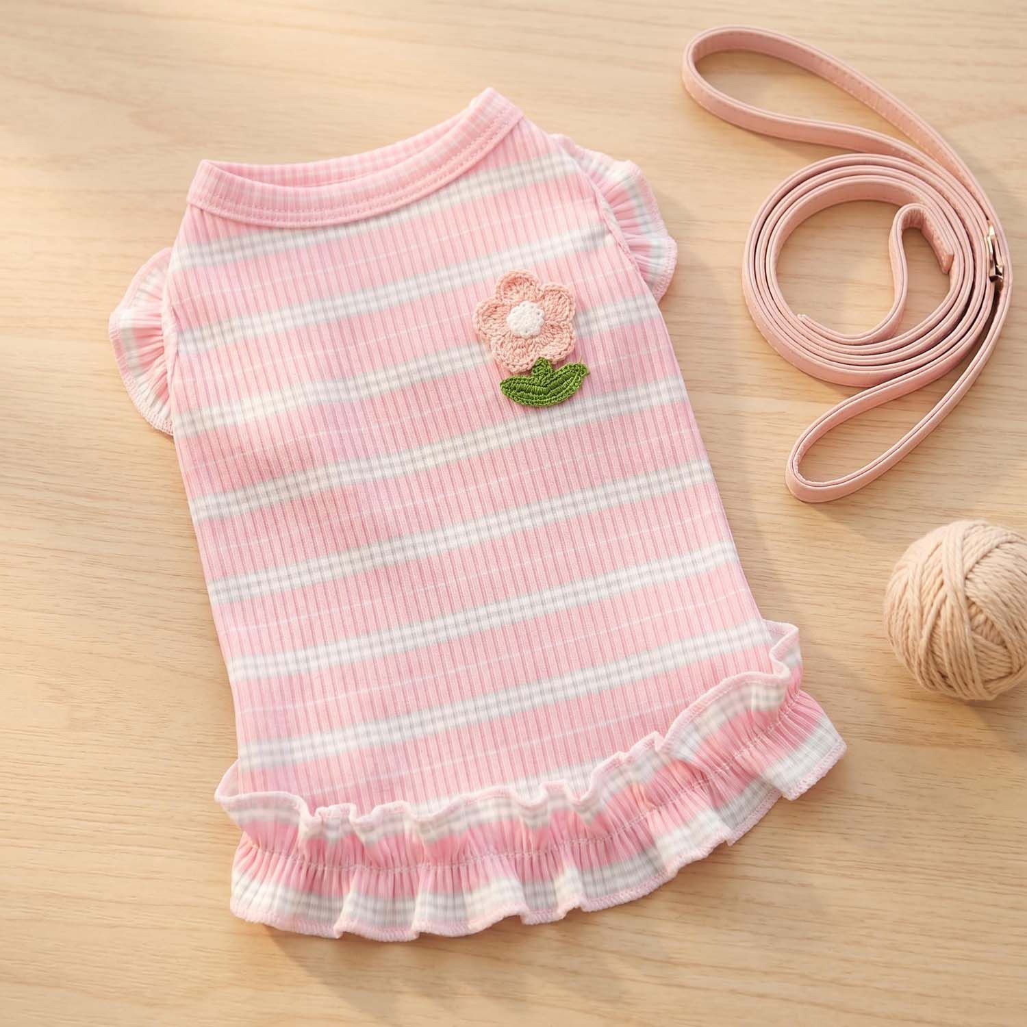 Tank Top Ribbed - 1PC Tank Top Anjing Lucu Bergaris