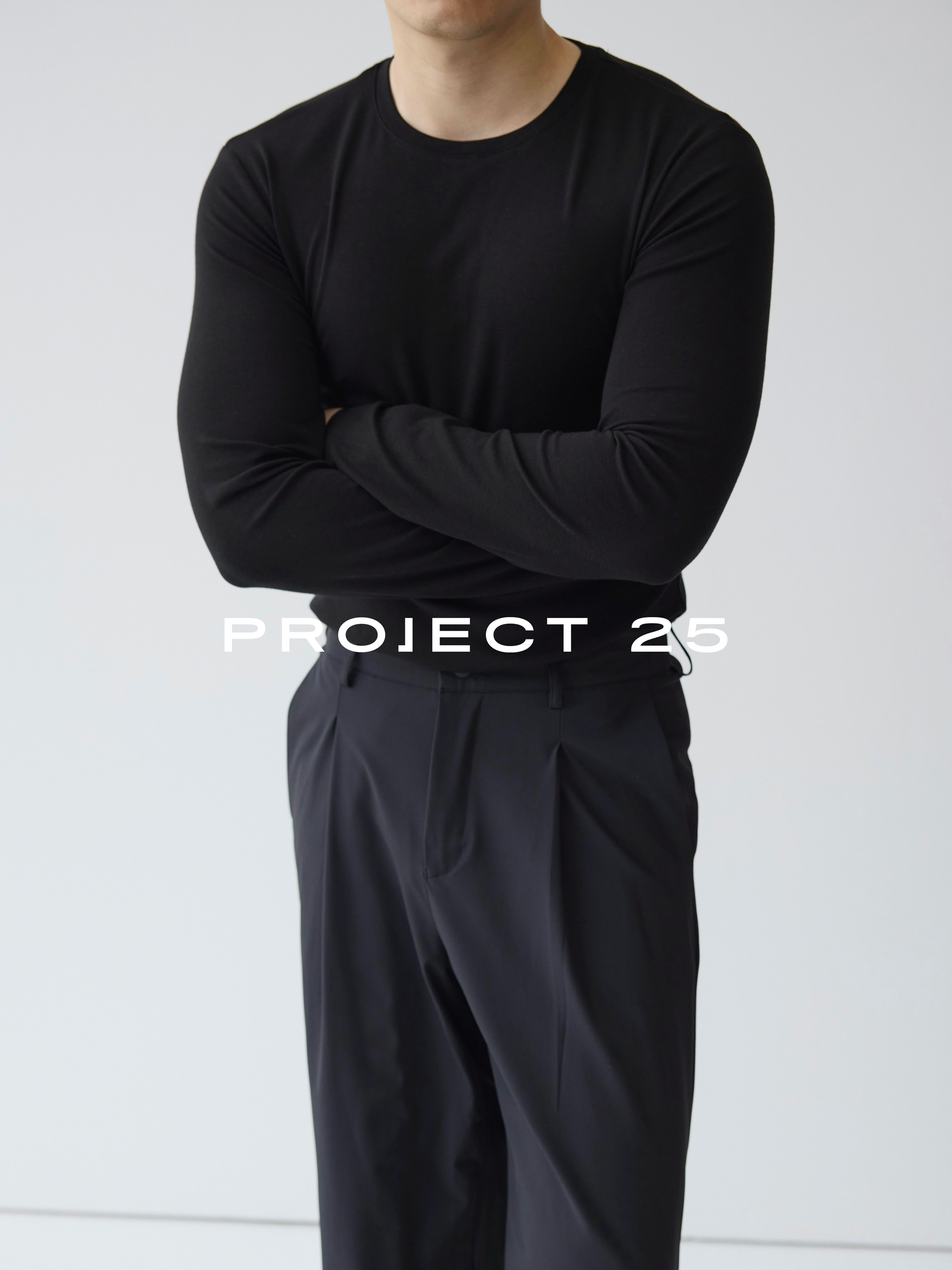 Base Layer Top - PROJECT 25 Kaos Pria Slim-Fit Lengan