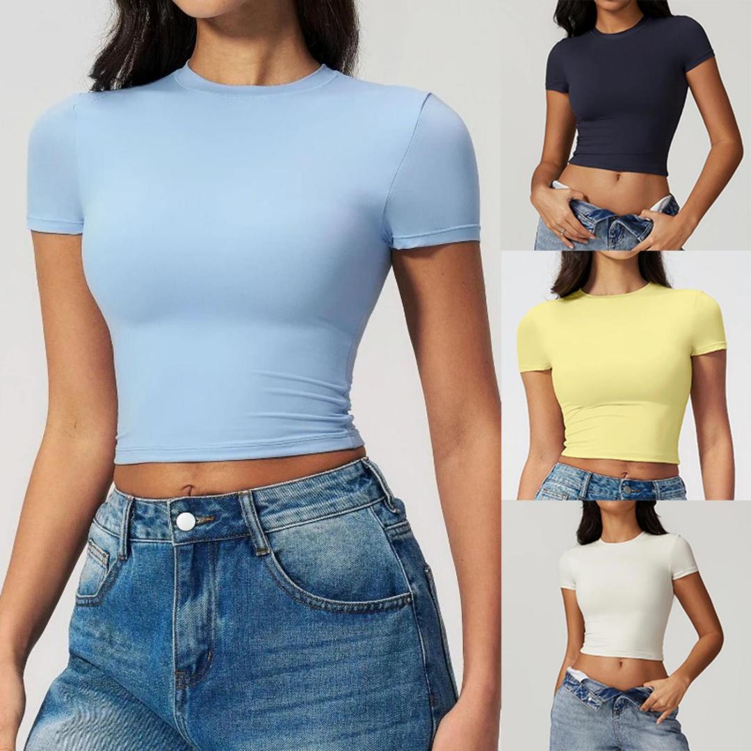 T Shirt Tight Fit - Kaos Olahraga Wanita Ketat Cepat Kering