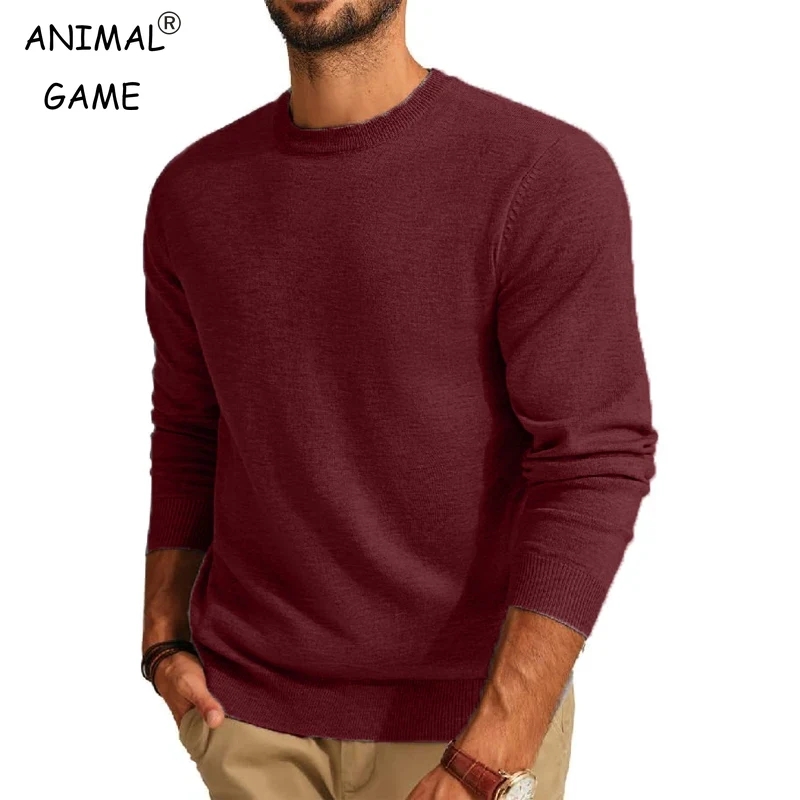Thermal Long John - Sweter lengan panjang pria, kaos Pullover