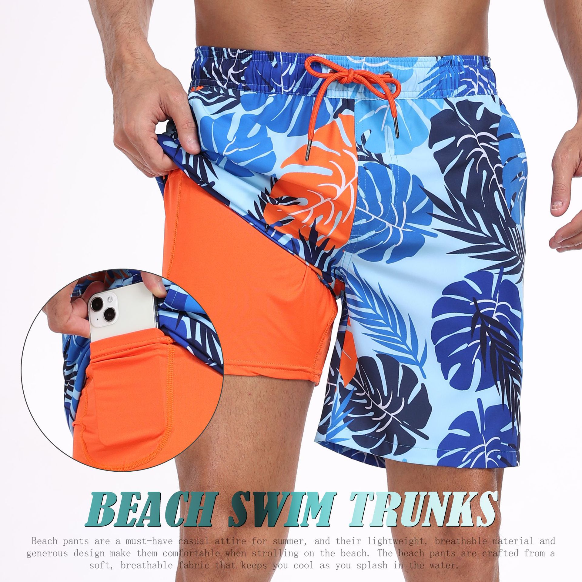 Celana Pendek Pria Motif Hiu 2 - Long Leg Trunk Men ulasan dan harga