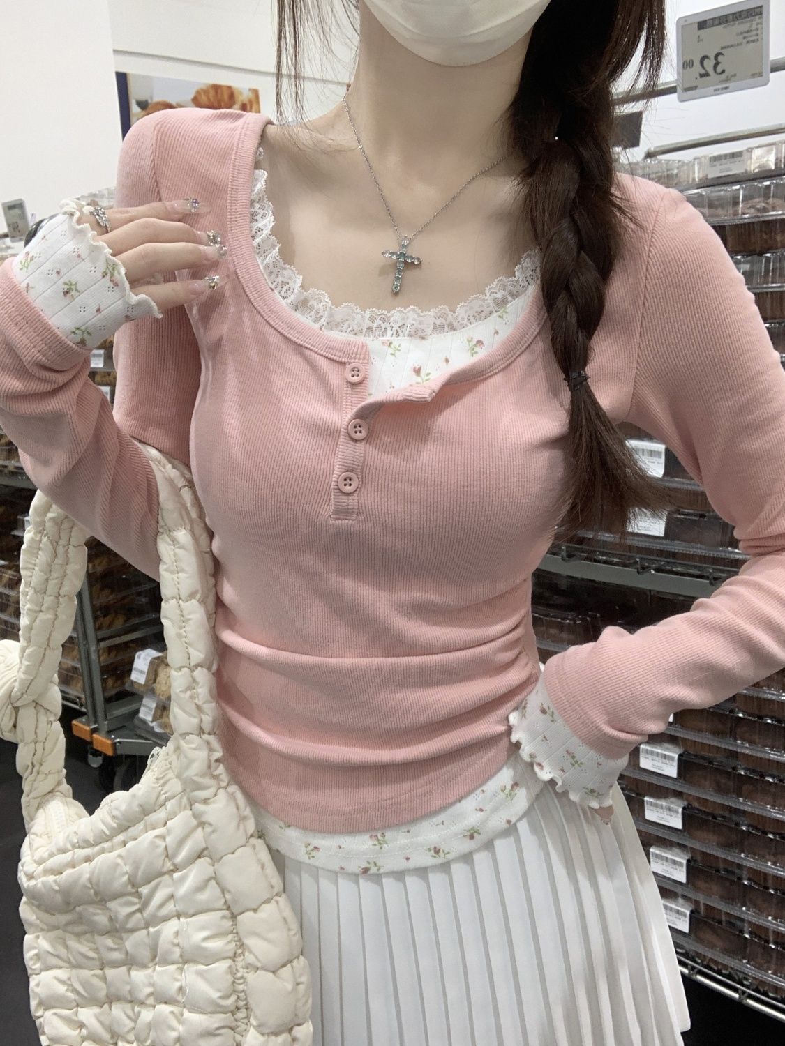 2026 Kaos Wanita Lengan Panjan - Undershirt Crew Neck ulasan dan harga
