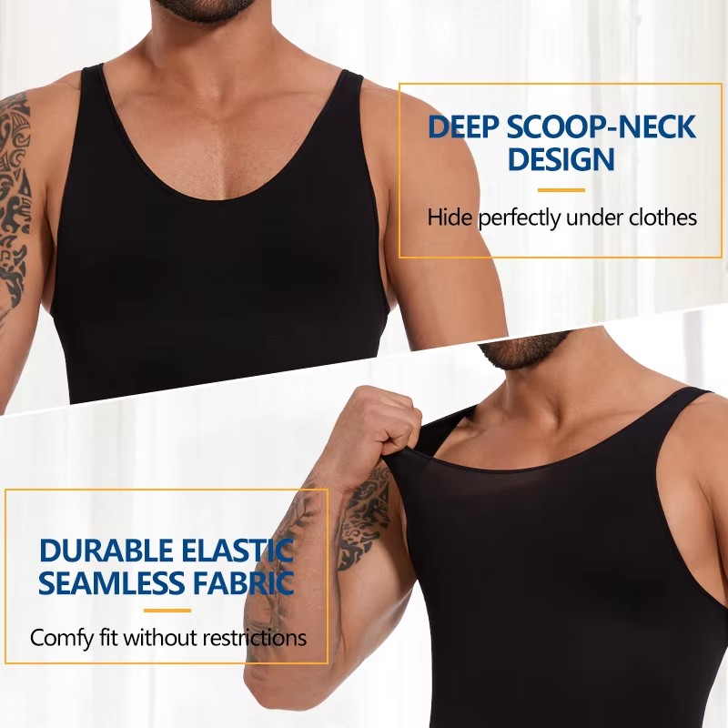 Pakaian dalam pelangsing pria, - Sleeveless Undershirt ulasan dan harga